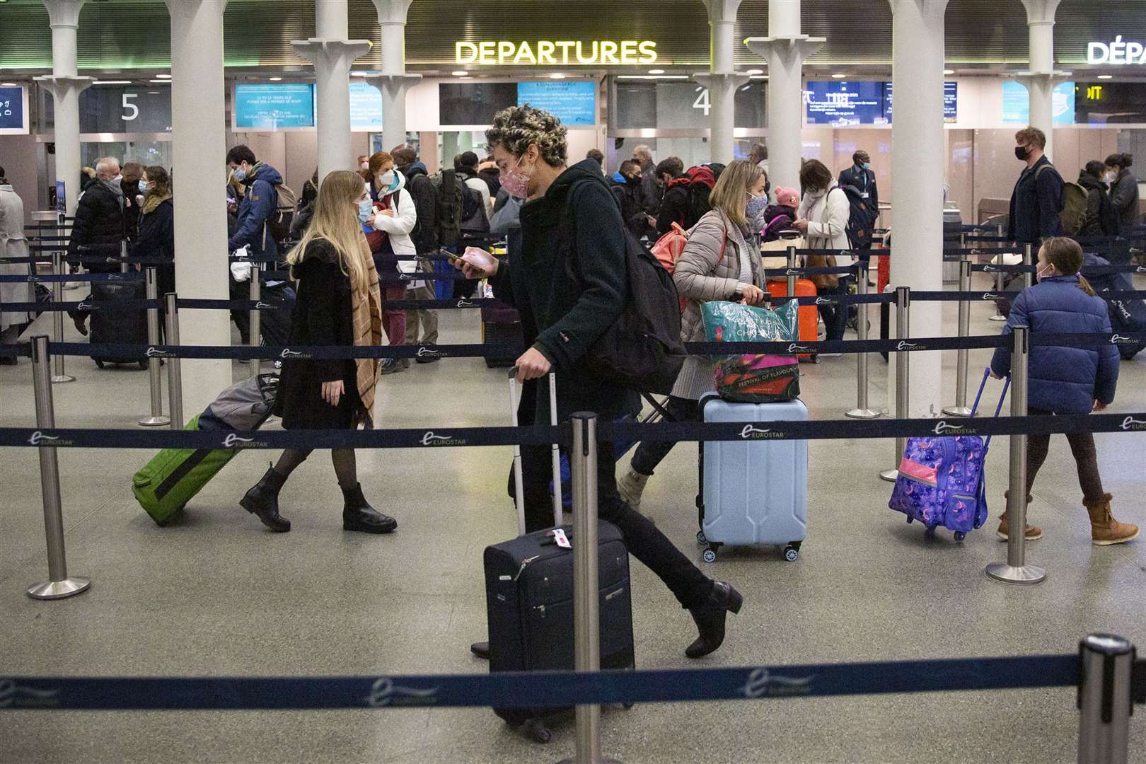 Most of Eurostar’s services on Friday are fully booked (Joshua Bratt/PA)