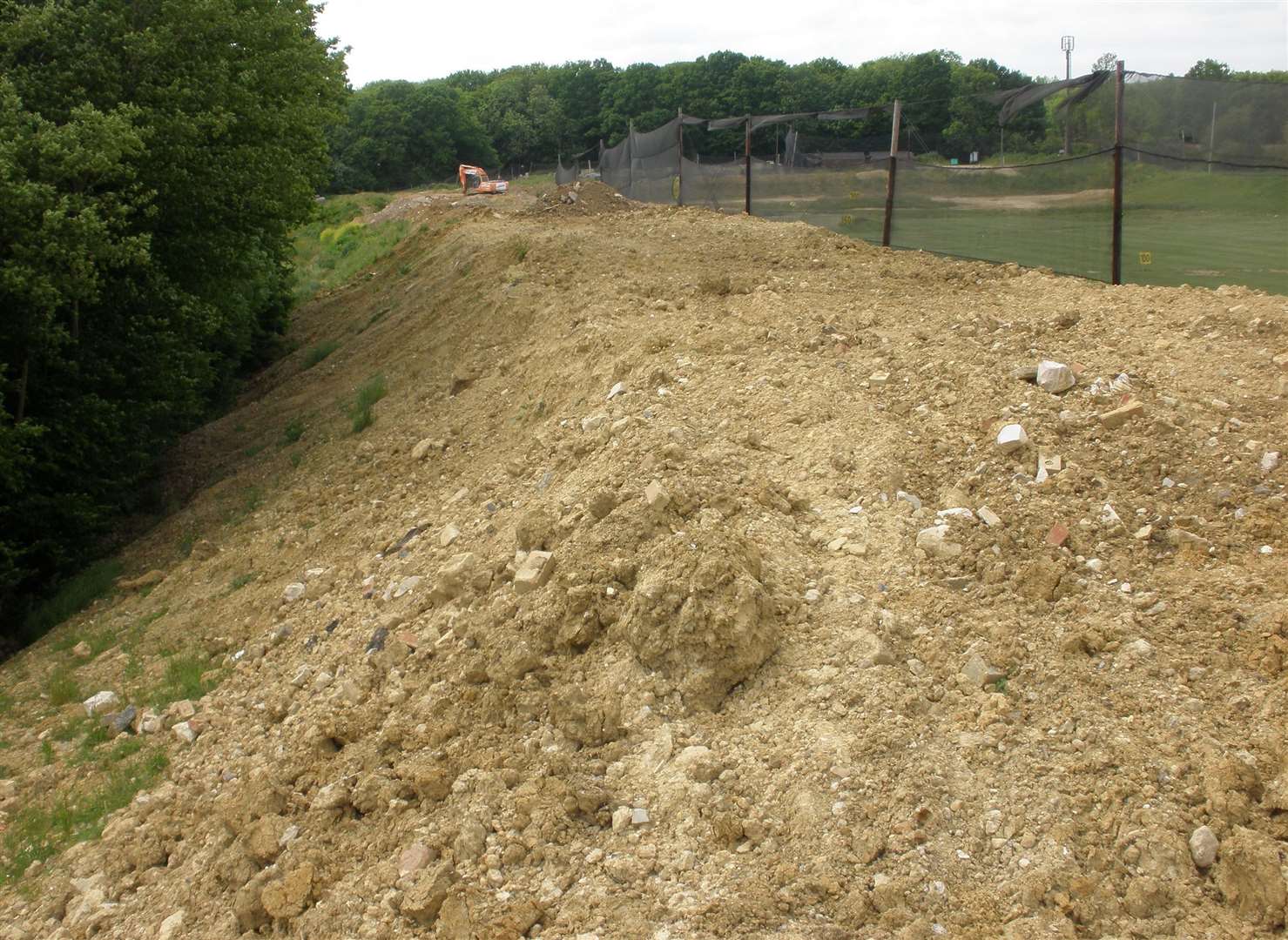 Some of the illegally dumped waste after the owners allowed hauliers to use the site. Picture: Environment Agency