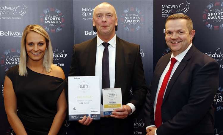 Glen Isaacs of Medway Maritime Swimming Club won Coach of the Year at the 2022 Medway Sports Awards. Picture: Nick Johnson / Medway Council