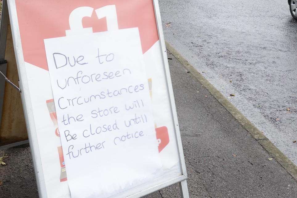 Morrisons off Sutton Road Maidstone closed after its roof