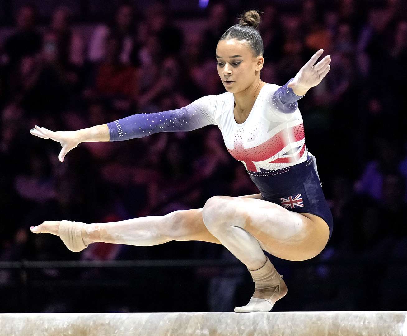 Georgia-Mae Fenton playing her part in Great Britain's silver success at the World Championships. Picture: Simone Ferraro