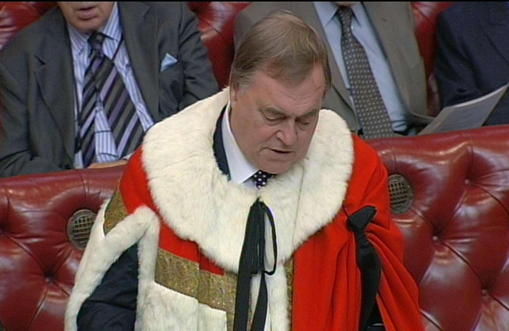 John Prescott is introduced to the House of Lords in London (PA)