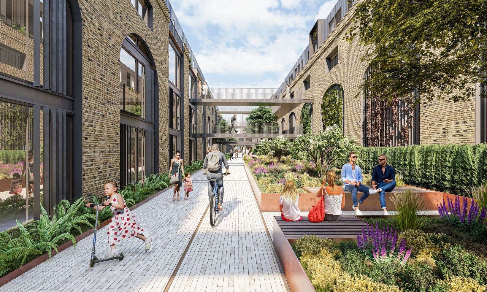 How the residential part of the scheme could look. Picture: Hollaway