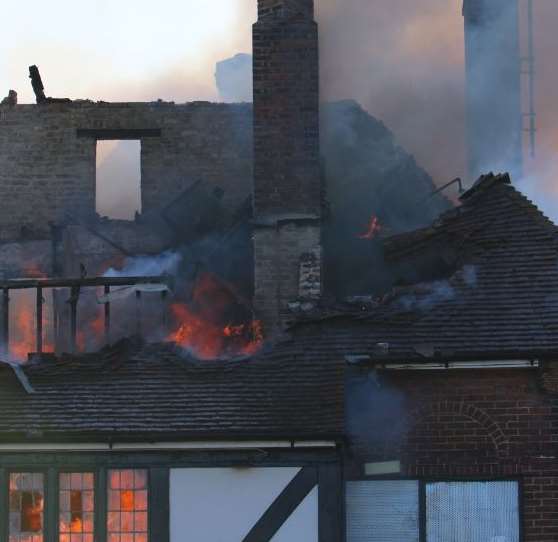 The spread from the roof into the building. Picture: Daisy Read