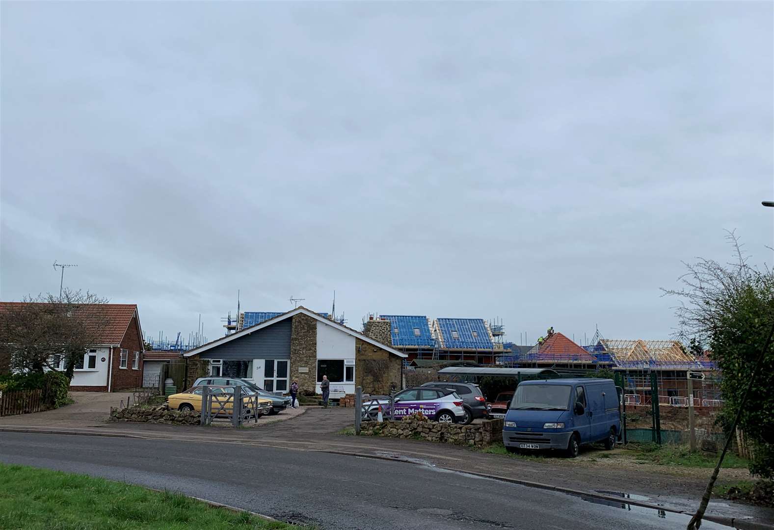 The new builds are behind the Kings’ bungalow in Broad Oak