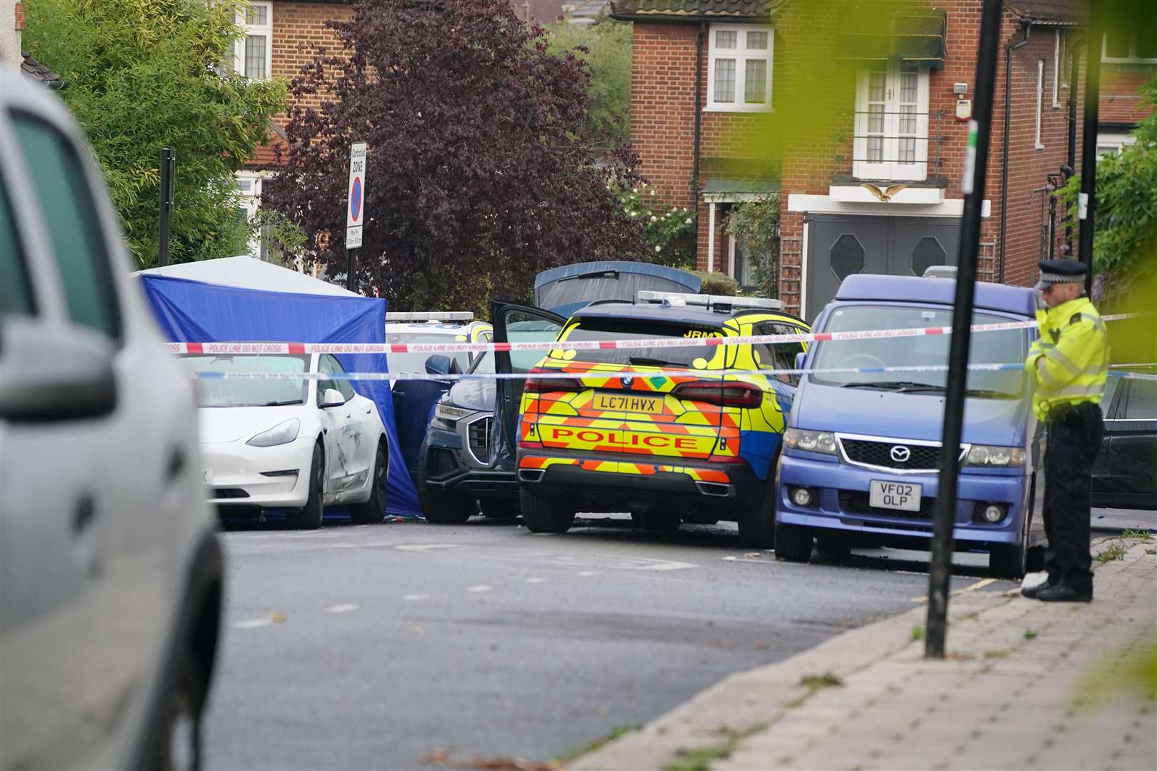 HA10 was in the third of a convoy of armed police vehicles that followed the Audi to Streatham, south London (Jonathan Brady/PA)