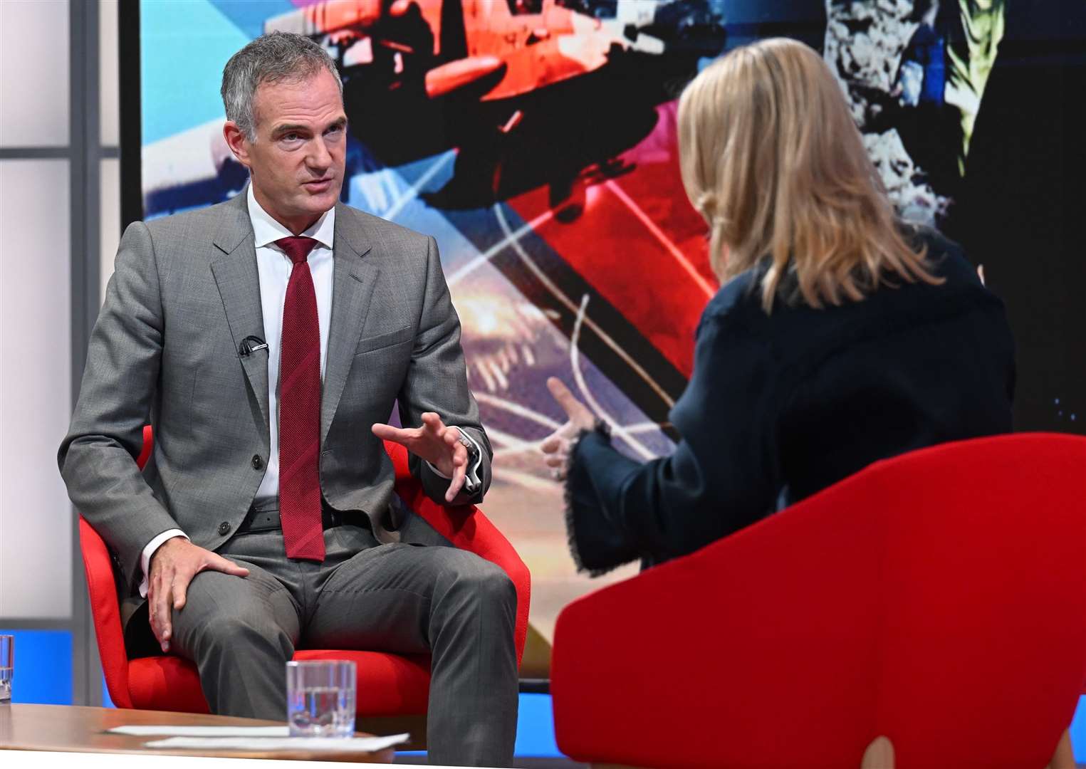 Peter Kyle appearing on the BBC 1 current affairs programme, Sunday With Laura Kuenssberg (Jeff Overs/PA)