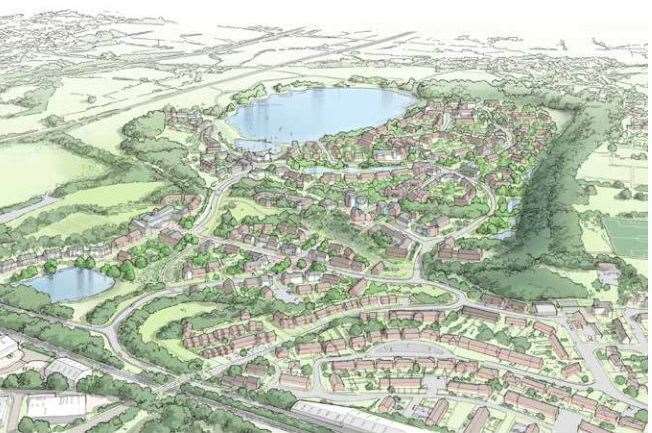 How the scheme at Sevenoaks Quarry might look