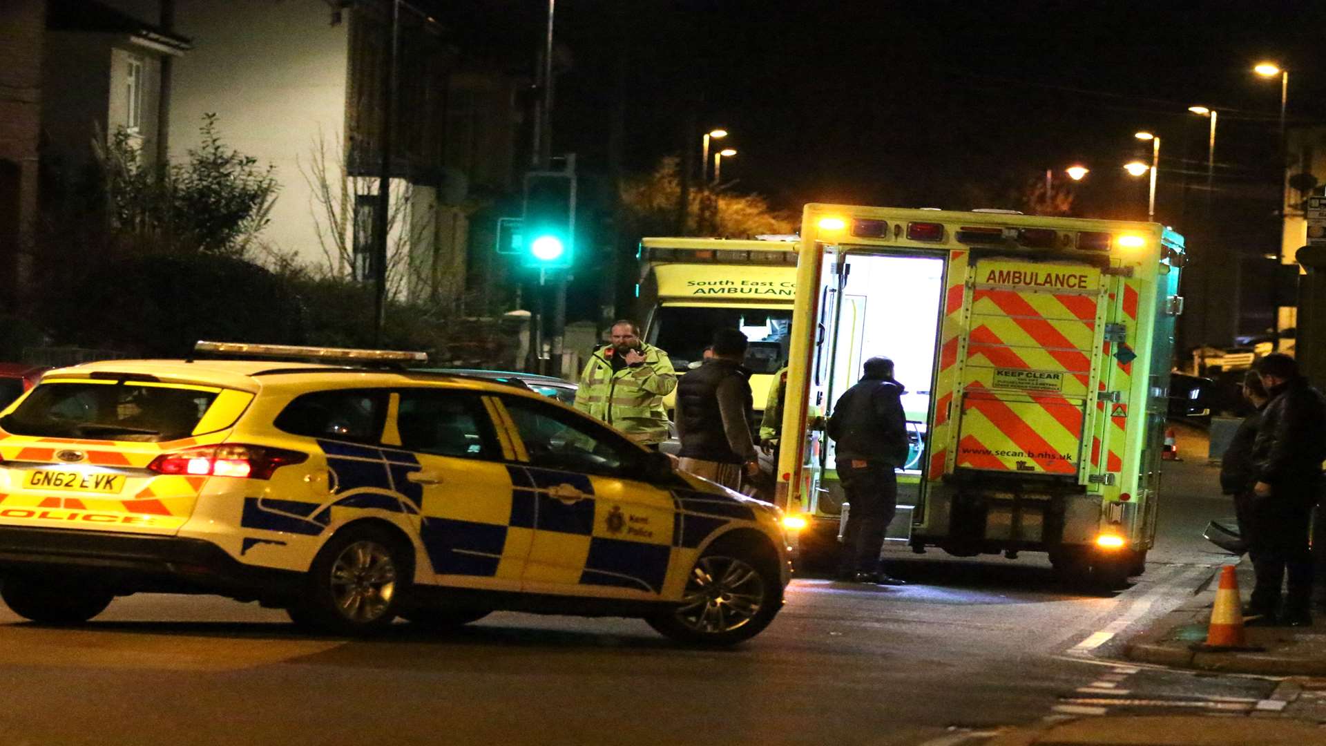 The crash happened in Luton road. Picture: Keith Thompson.