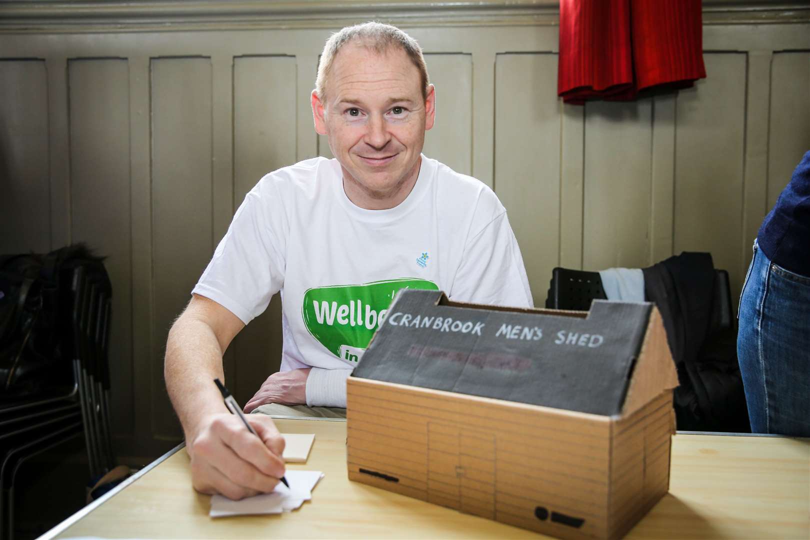 Mark Lawrence putting together ideas for the Cranbrook Men's Shed. Picture: Matthew Walker (7821727)