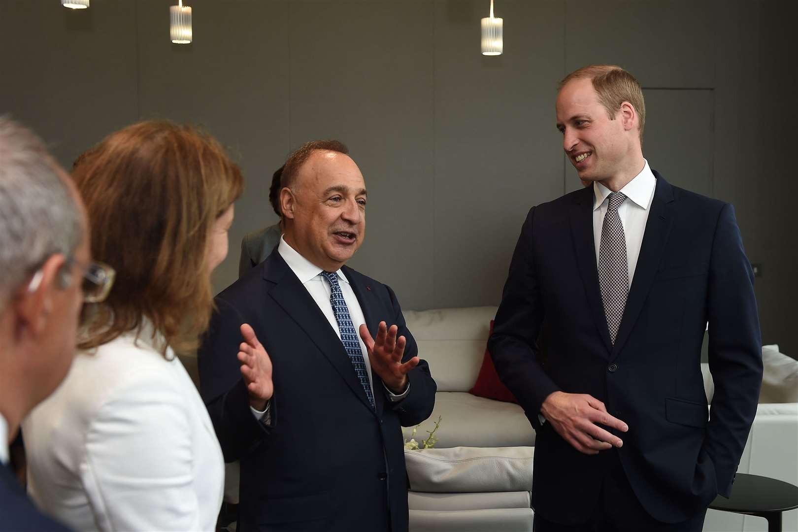 Len Blavatnik with the Duke of Cambridge (Joe Giddens/PA)