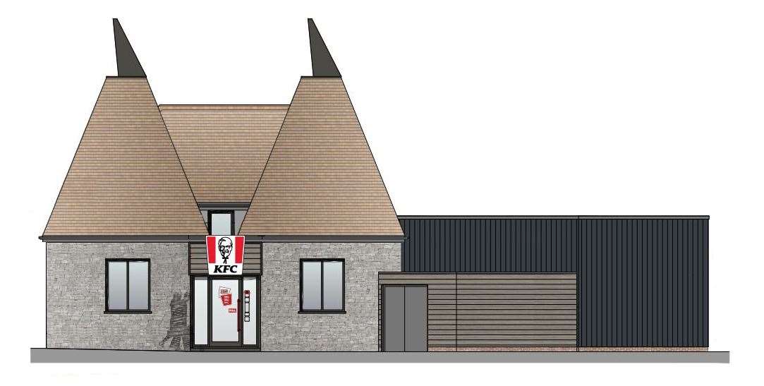 How the proposed KFC drive-thru in Snodland might have looked