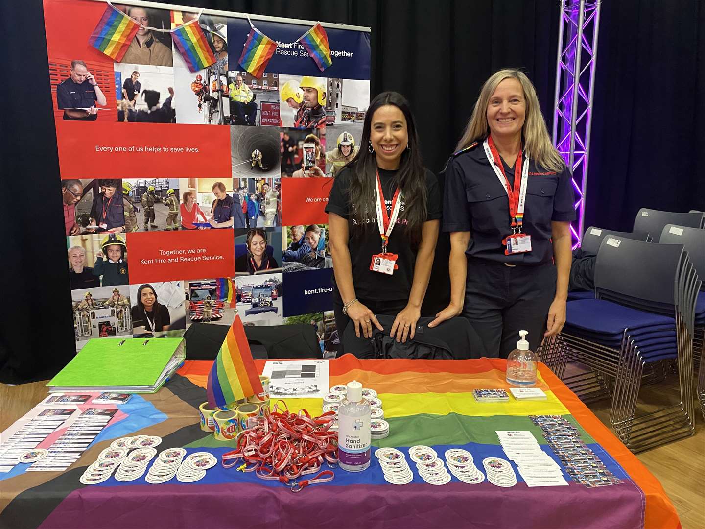 Jo Harfleet and Flavia Townes from Kent Fire and Rescue