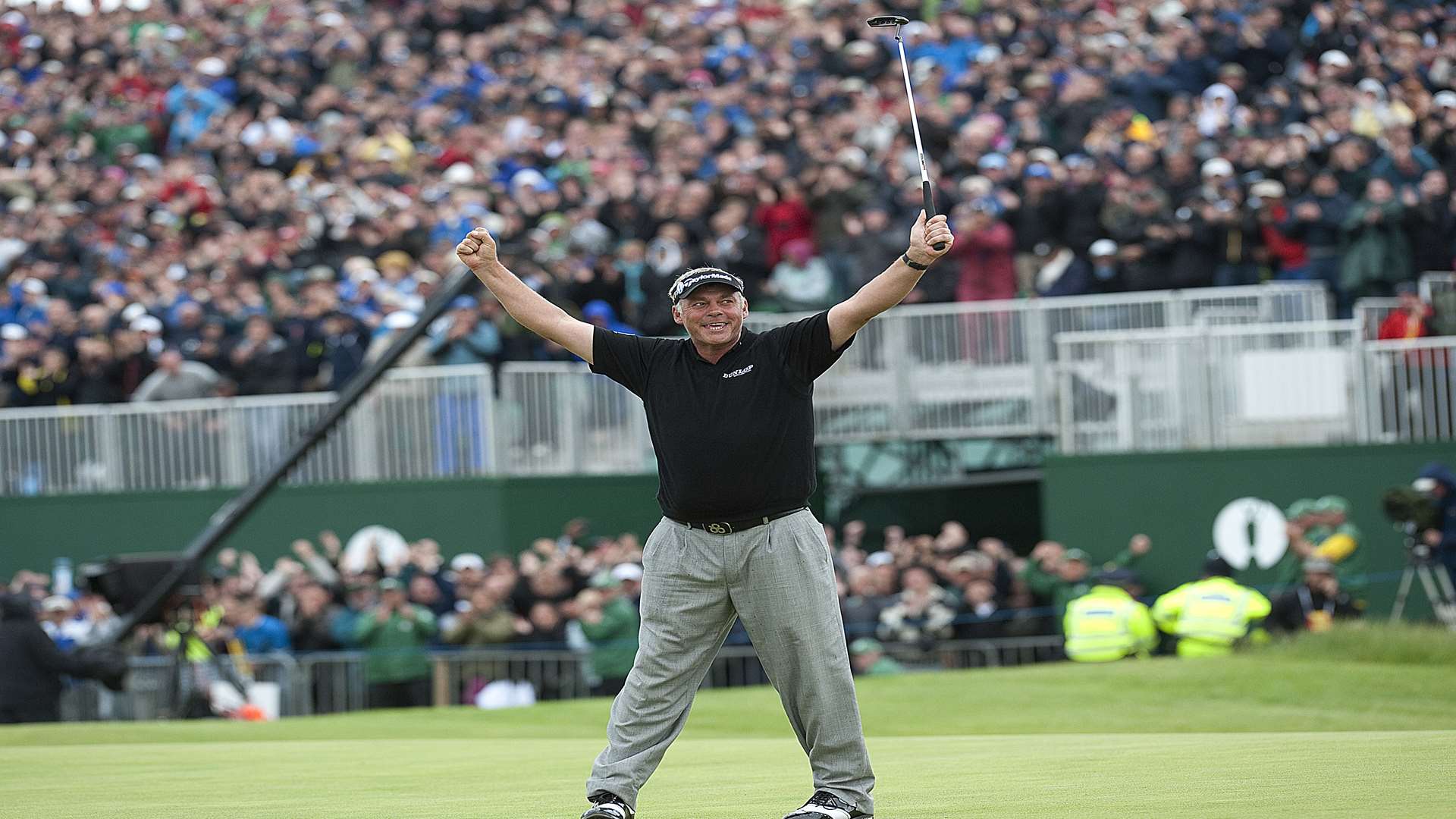 Darren Clarke wins The Open in 2011, the last time it was held at Royal St George's