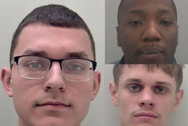 Adrian Bodzioch, Alex Oni and Deividas Sakalauskas jailed for dealing drugs in Gravesend. Picture: Kent Police (46842458)