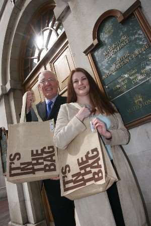 Town centre manager Bill Moss and his PA Ilsa Butler. Picture: John Westhrop