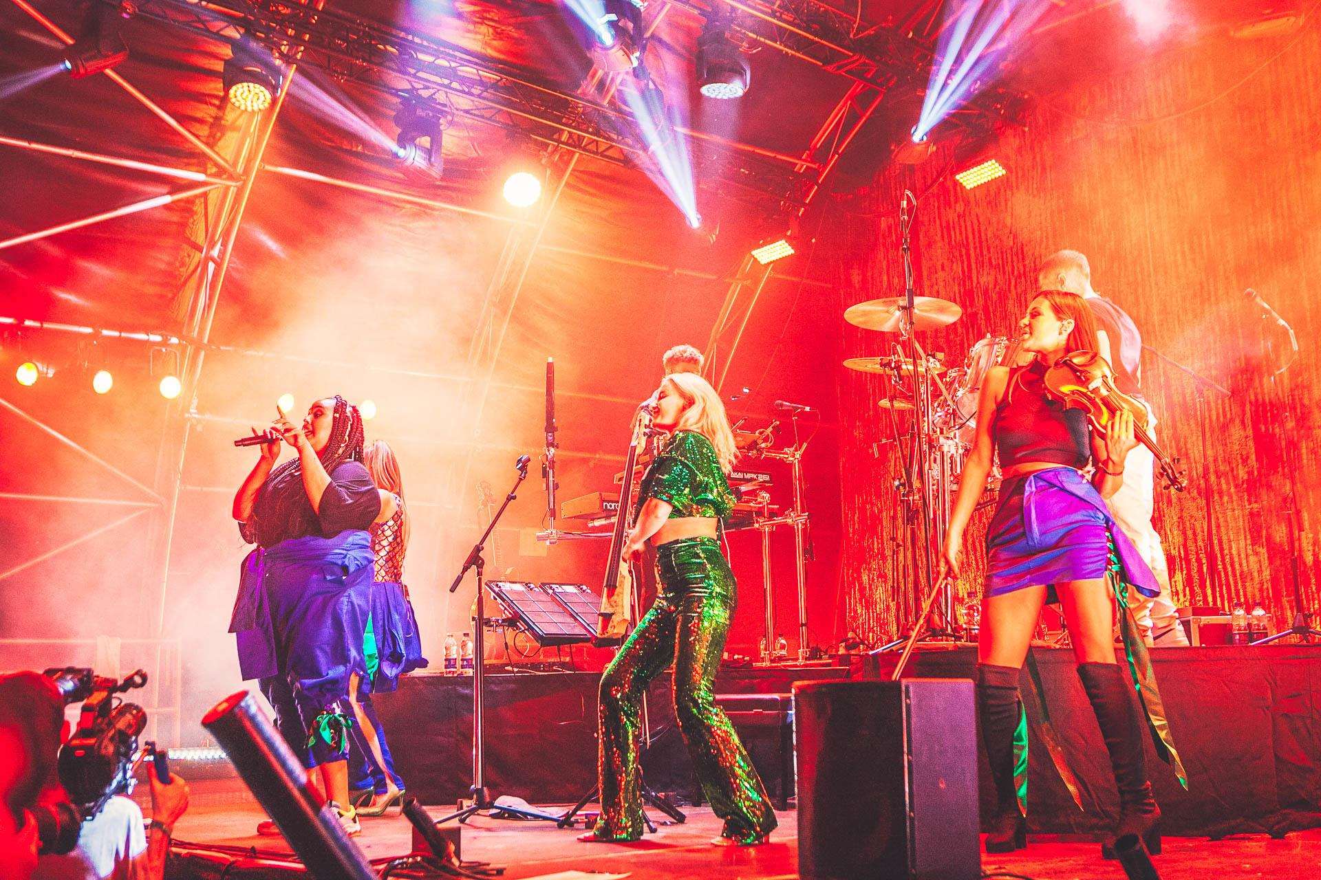 Headliners Clean Bandit at Neverworld. Picture: Kate Darkins