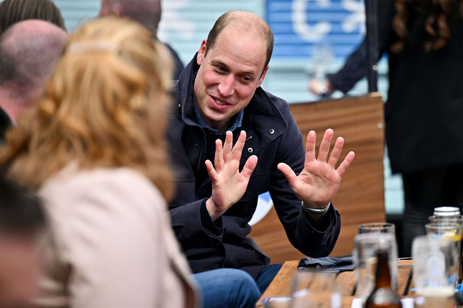 William was at the Cold Town House in the Grassmarket rooftop bar in Edinburgh (PA)