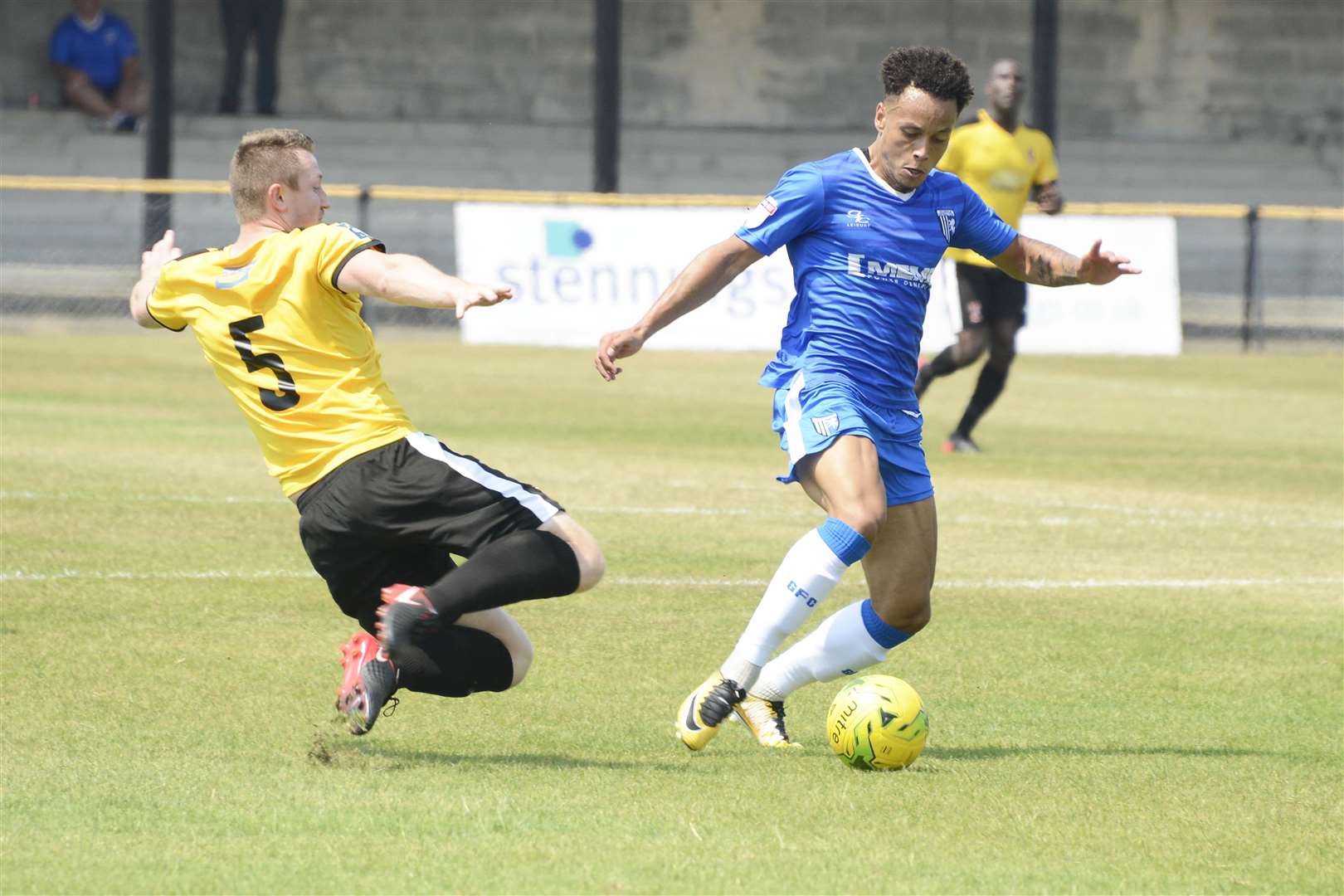 Elliott List on the ball for Gillingham Picture: Paul Amos