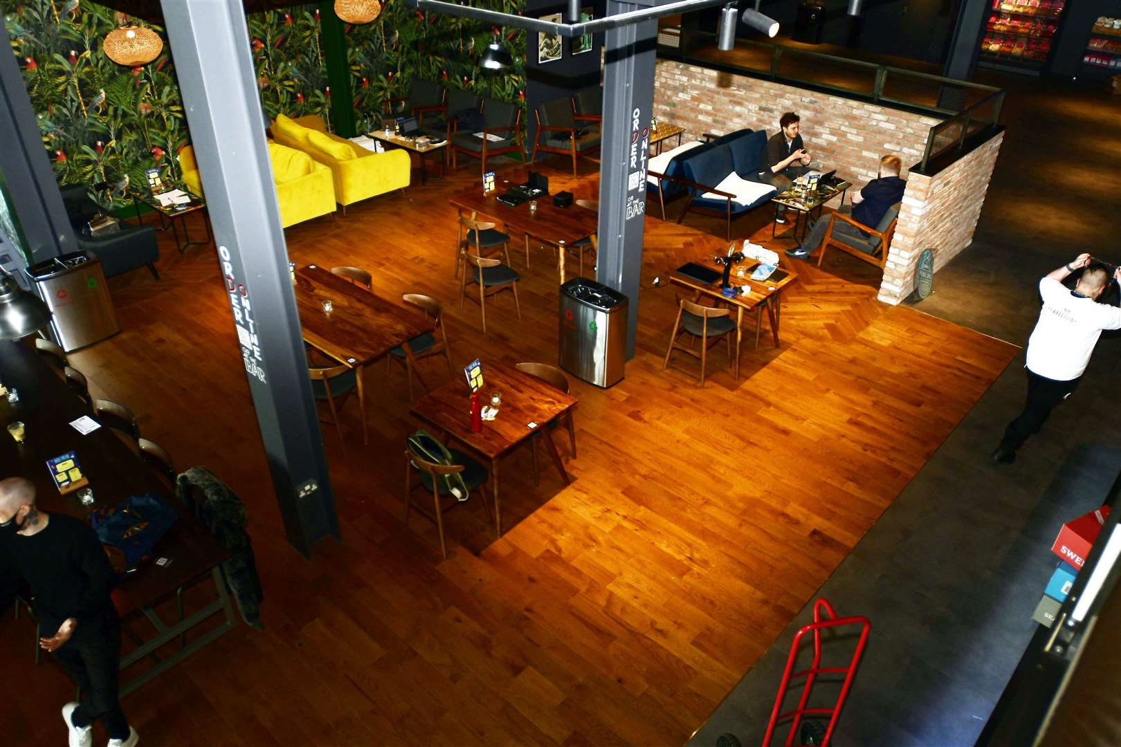 Dining area at The Light Cinema, Sittingbourne