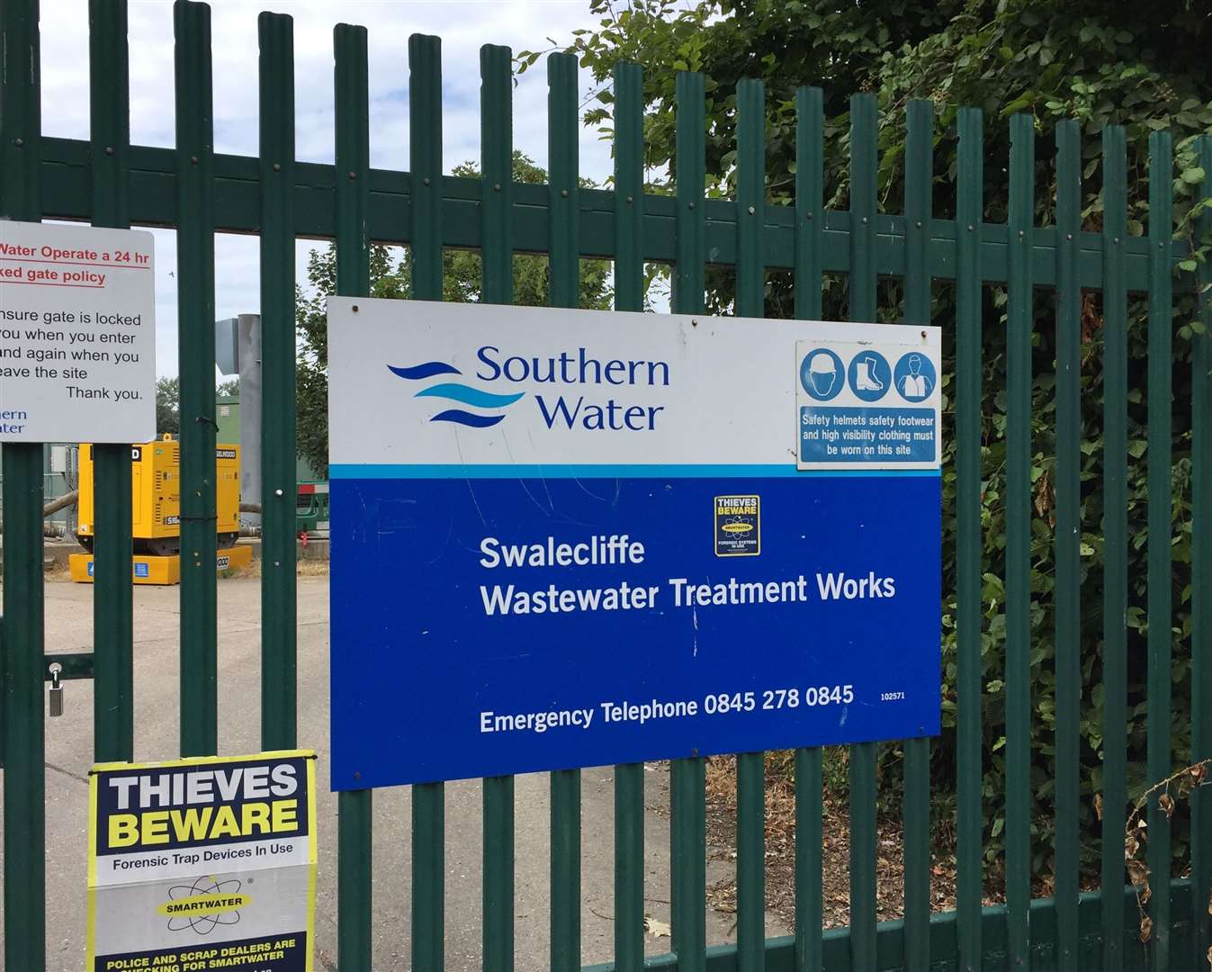 Southern Water's treatment works in Swalecliffe