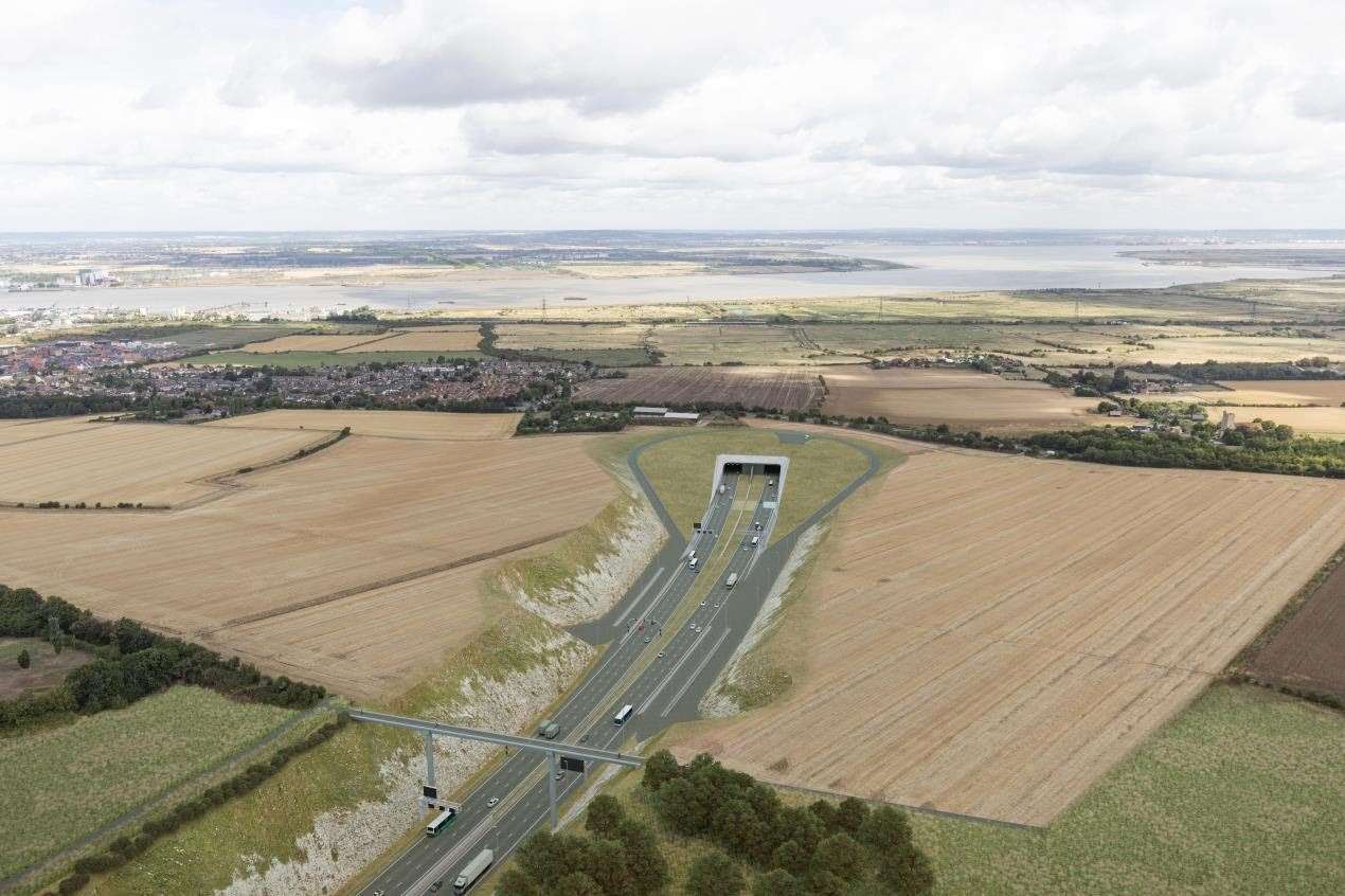 How the southern portal of the Lower Thames Crossing, in Kent, will look