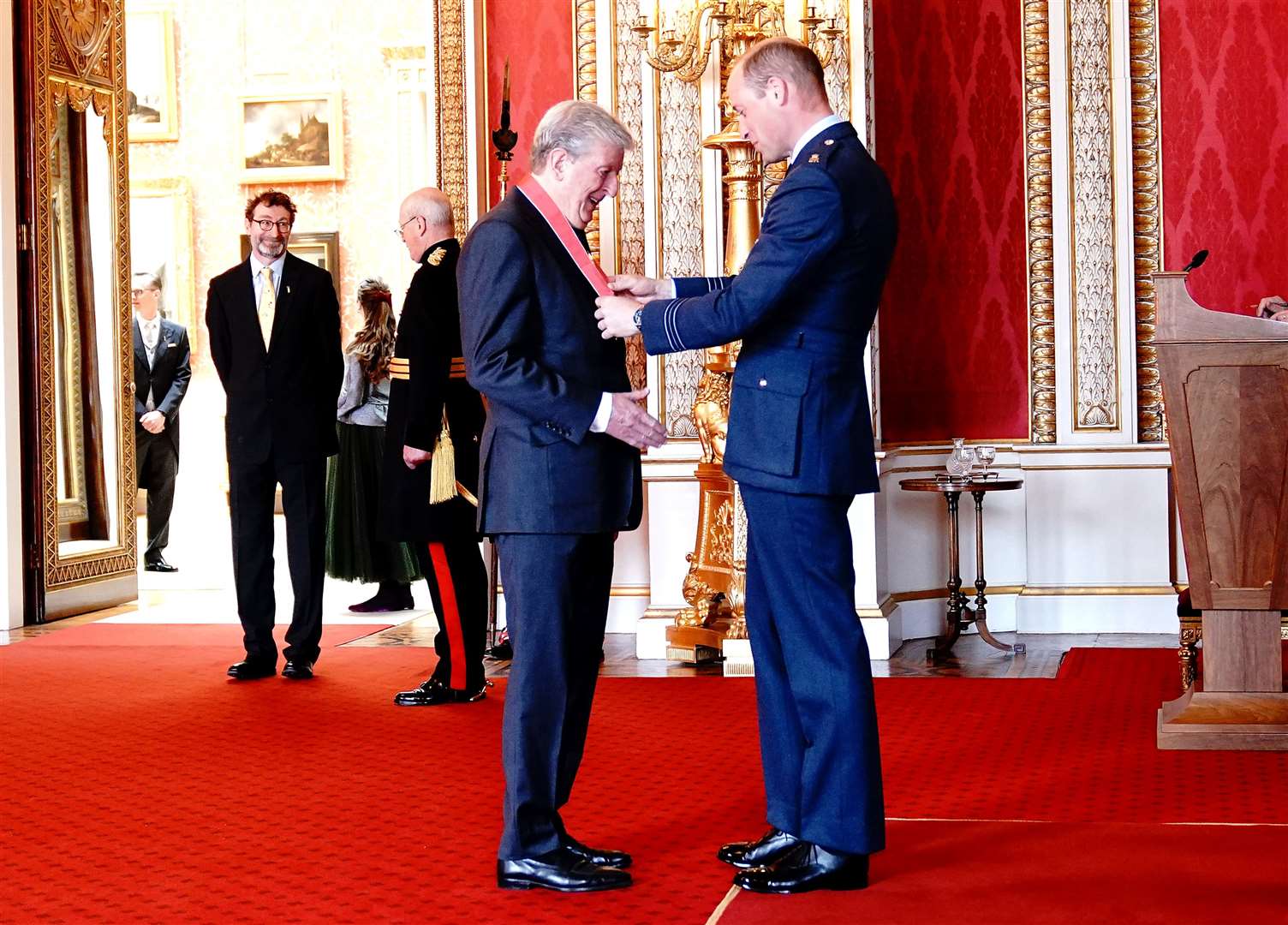 Roy Hodgson with William (Yui Mok/PA)