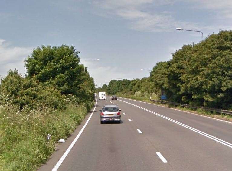 There are delays on the A2 Jubilee Way. Picture: Google.