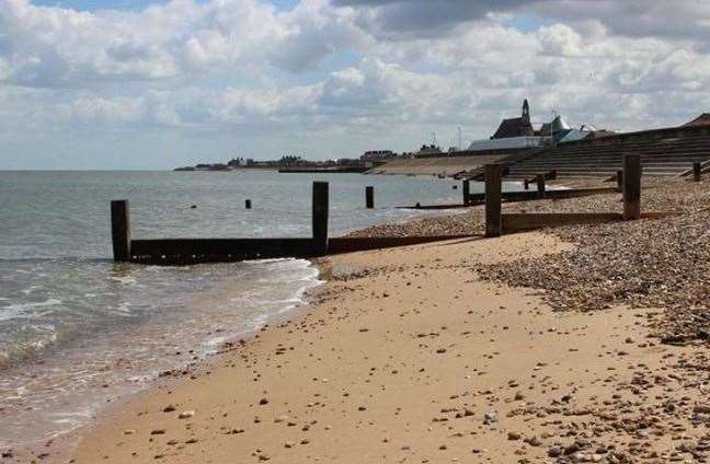 The Sheerness Blue Flag beach on the Isle of Sheppey