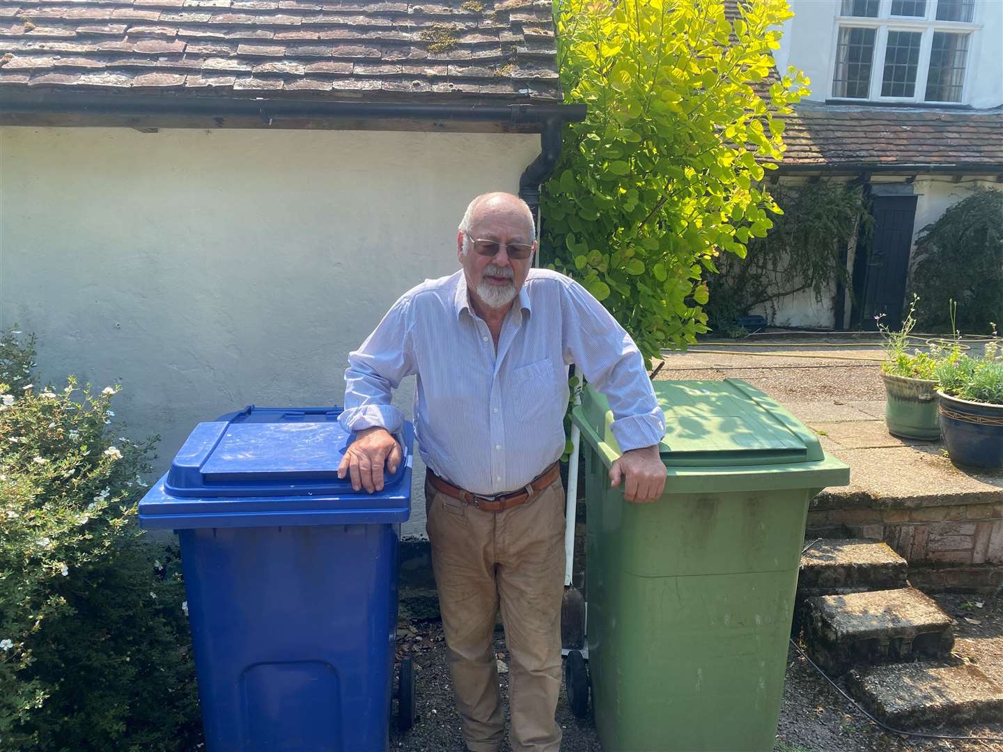 Rene Pollak, of Throwley in Faversham, went more than three months without a bin collection
