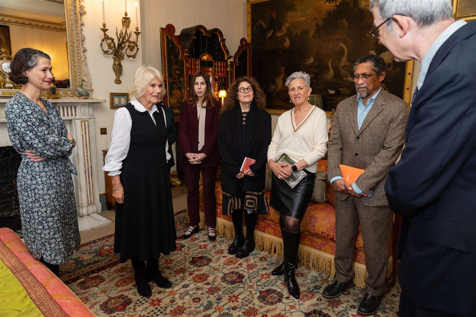 Queen Camilla during a reception for the Booker Prize Foundation (Aaron Chown/PA)