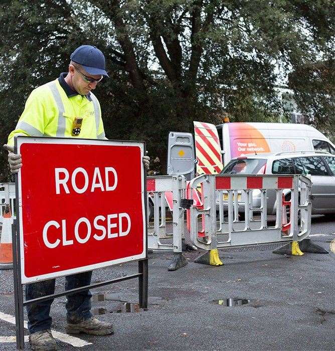 A26 closed at Teston due to gas leak