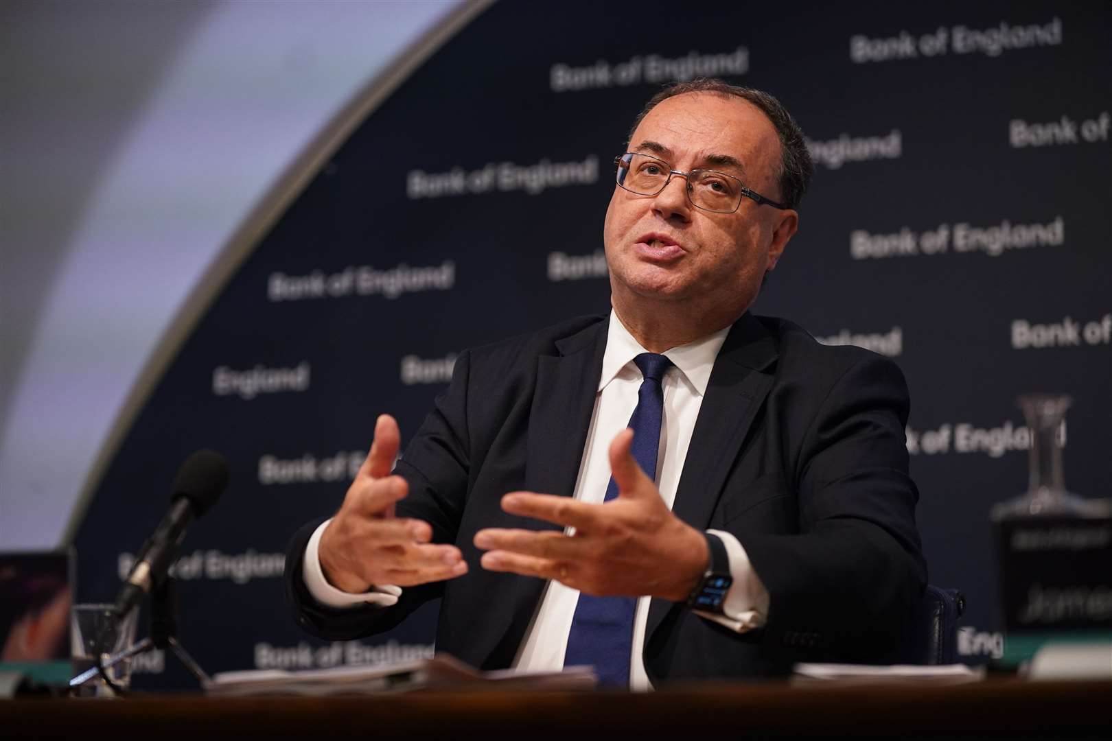 Governor of the Bank of England, Andrew Bailey (Yui Mok/PA)