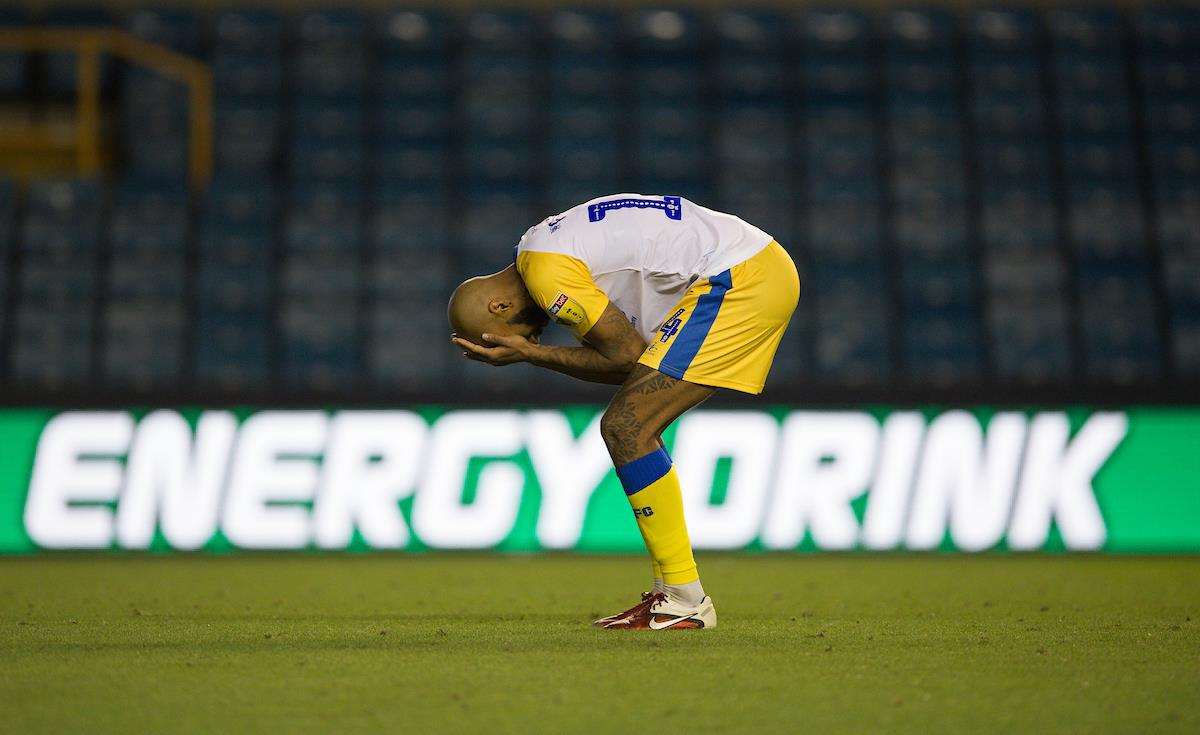 Josh Parker after his penalty miss Picture: Ady Kerry (3603225)