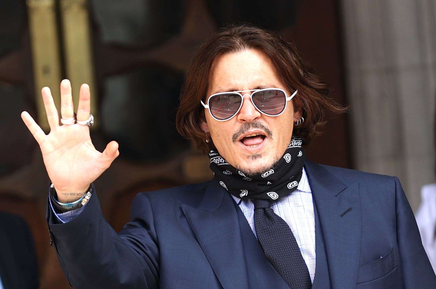 Actor Johnny Depp arrives at the High Court in London (Yui Mok/PA)