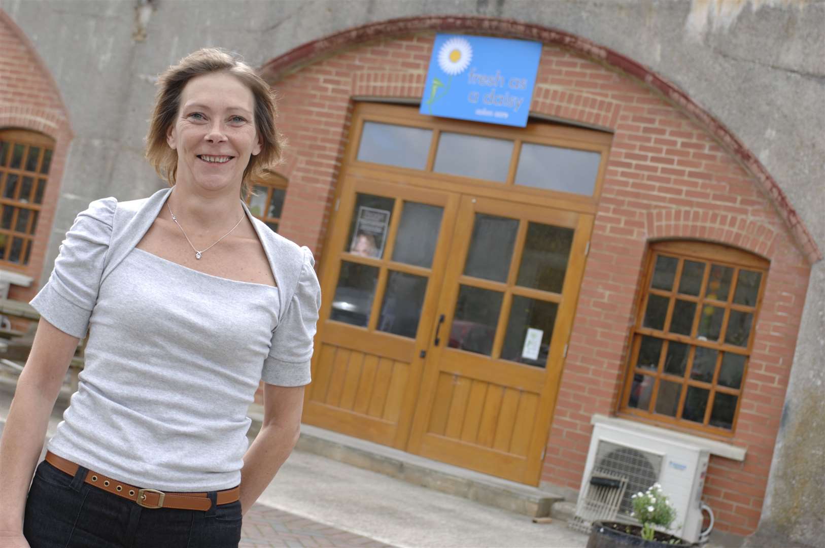 In 2007, the fort became a business centre, pictured here is Deborah Tennant in 2008, after she took on an office at the site. Picture: Matthew Reading