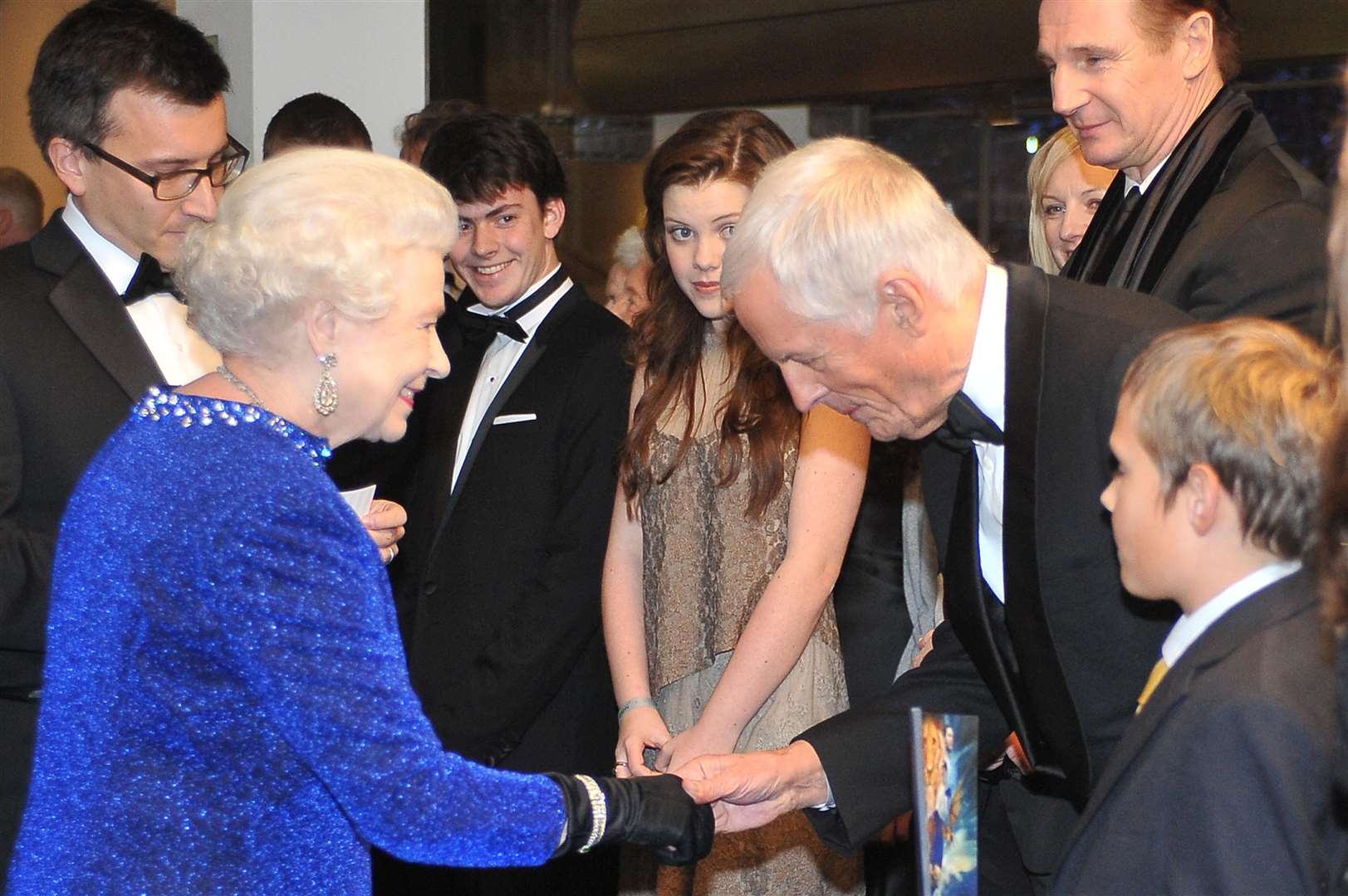 Meeting the Queen at the London premier of The Chronicles of Narnia: The Voyage Of The Dawn Treader in 2010 (PA)