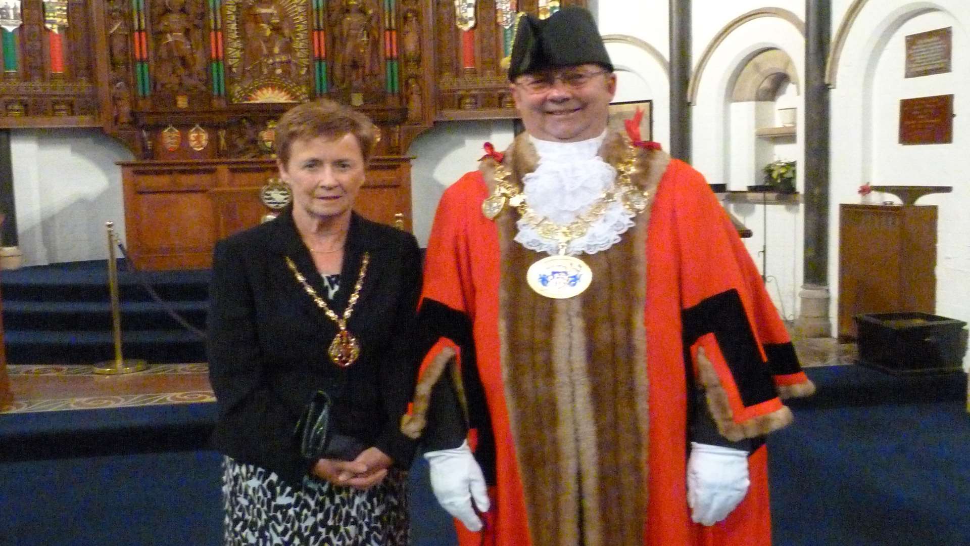 Medway's new mayor Cllr Barry Kemp and mayoress Joyce Kemp