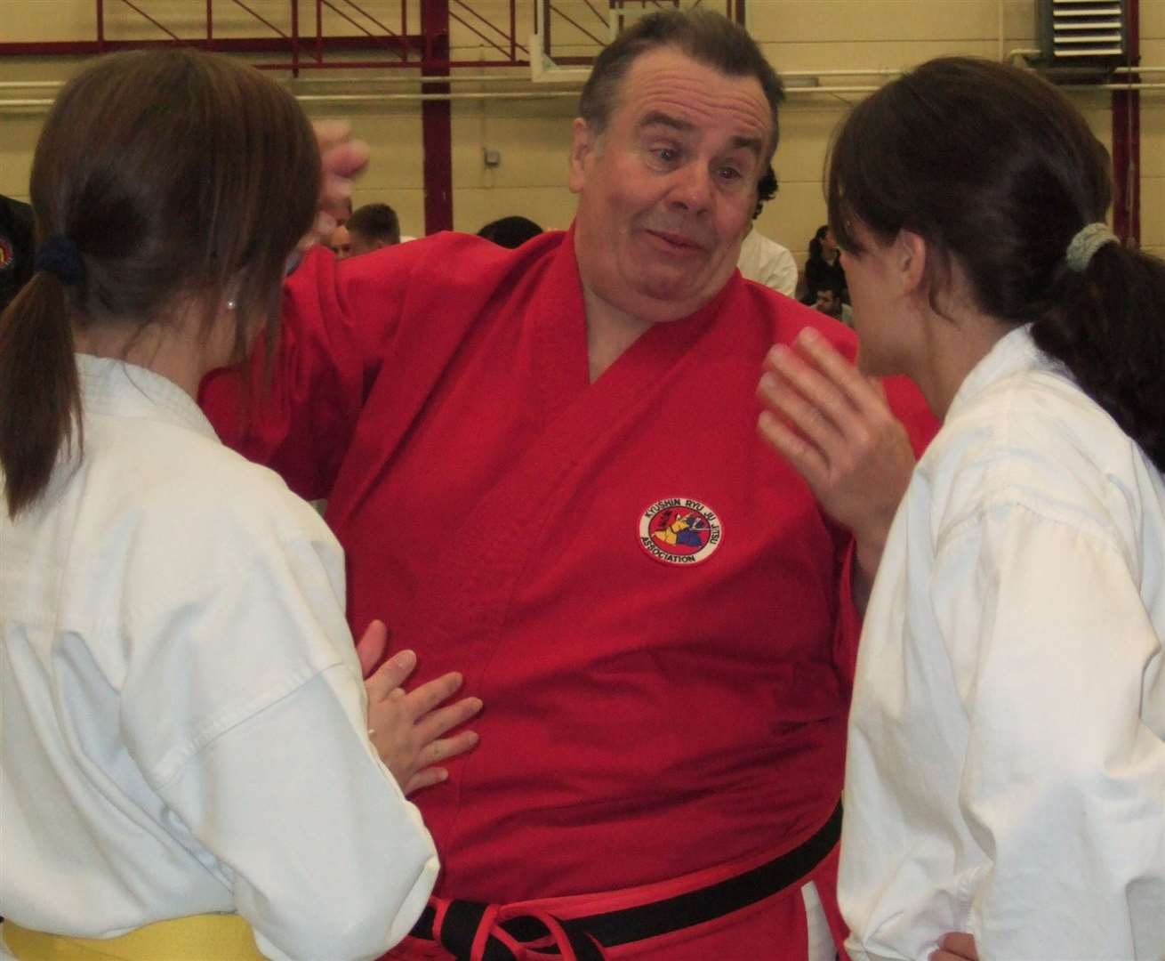 Roger teaching students in Spain