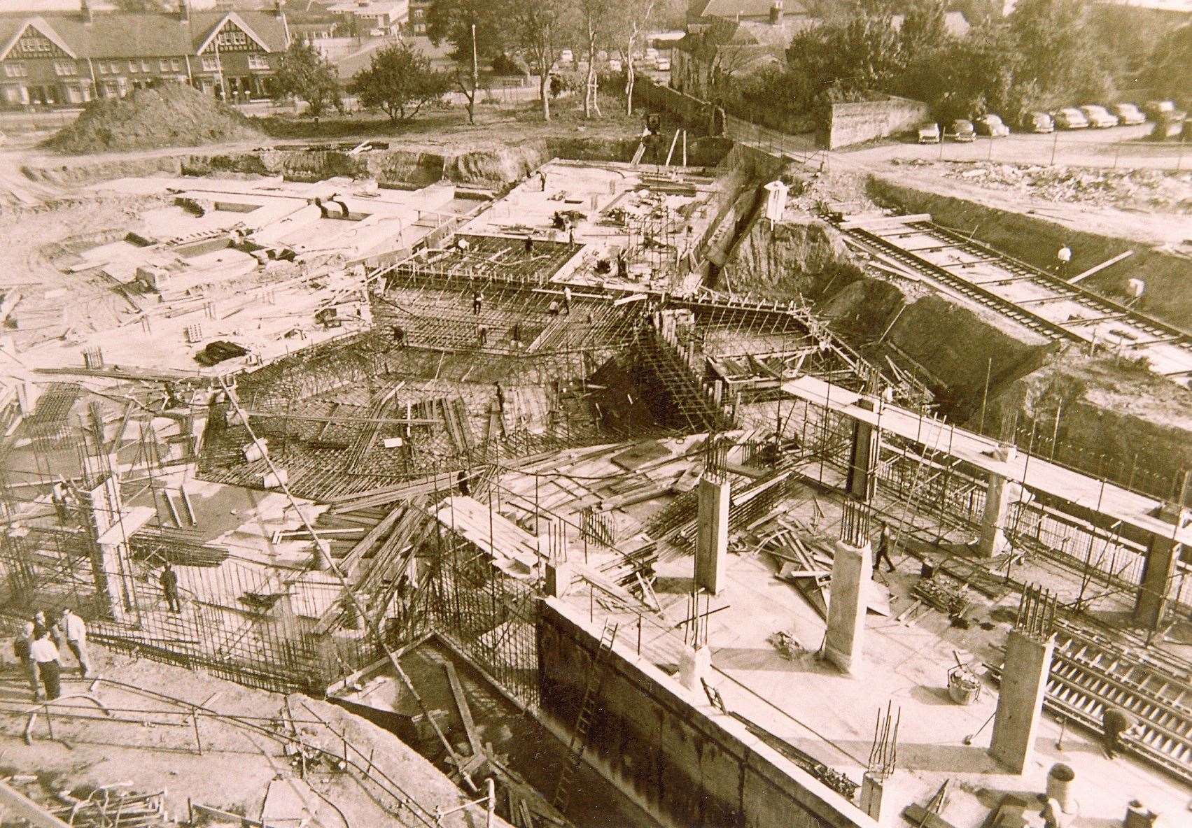 Construction work at Charter House in 1972. Picture: Steve Salter