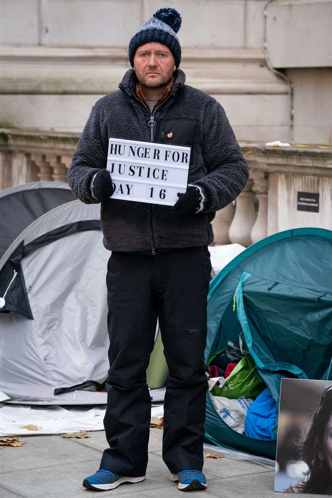 Mr Ratcliffe is on day 16 of his hunger strike (Aaron Chown/PA)