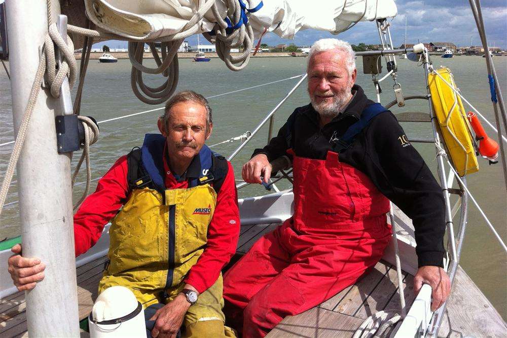 David Holden with Sir Robin Knox-Johnston