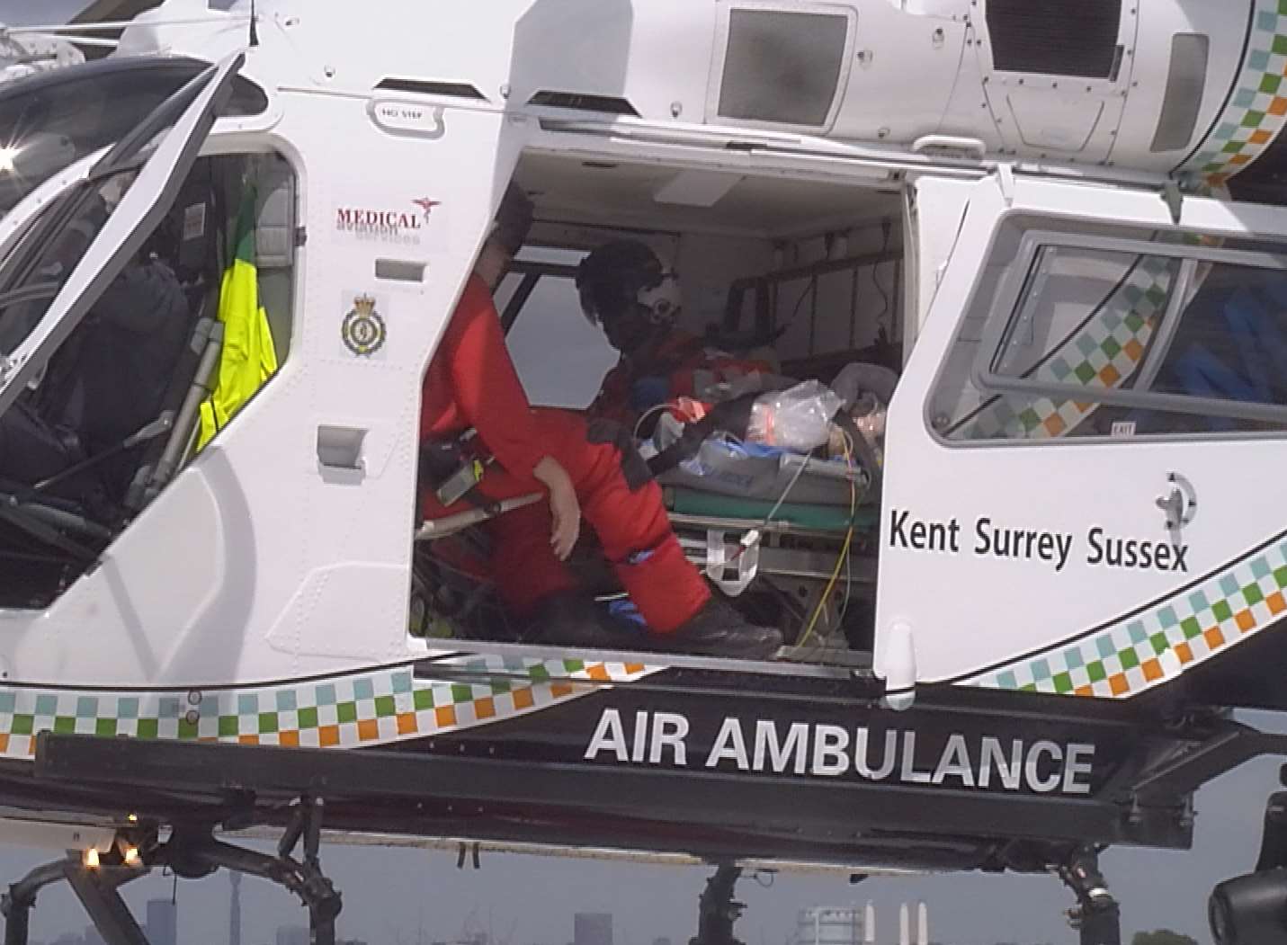 The air ambulance carrying Will Watson