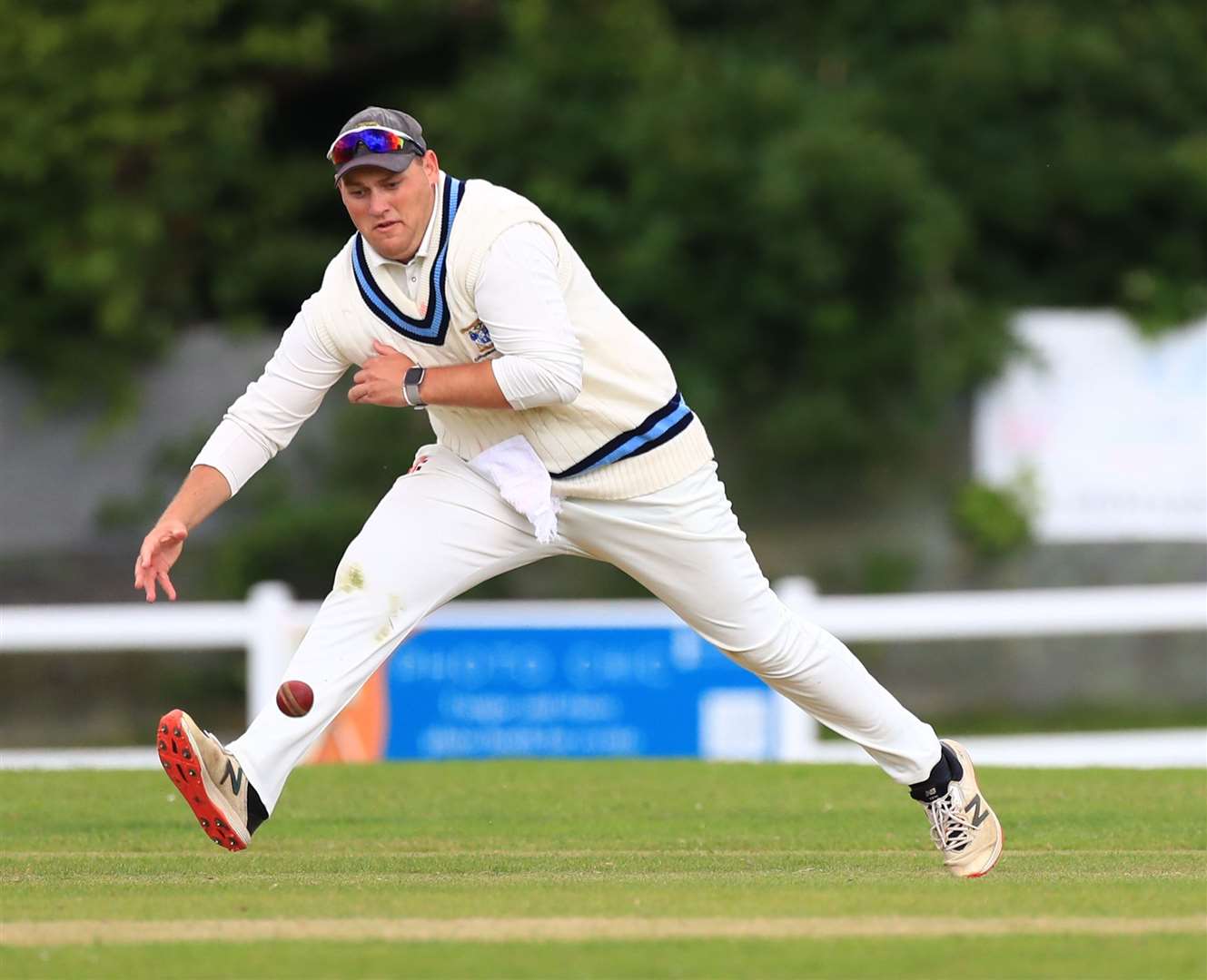 Jarryd Taig - impressed with bat and ball for Canterbury 1sts but could not prevent them being edged out by Blackheath 1sts on Saturday. Picture: Gary Restall