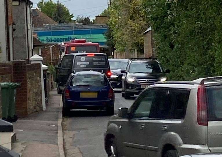 The view from Lynsted Lane looking towards the junction with London Road. Picture: Julien Speed