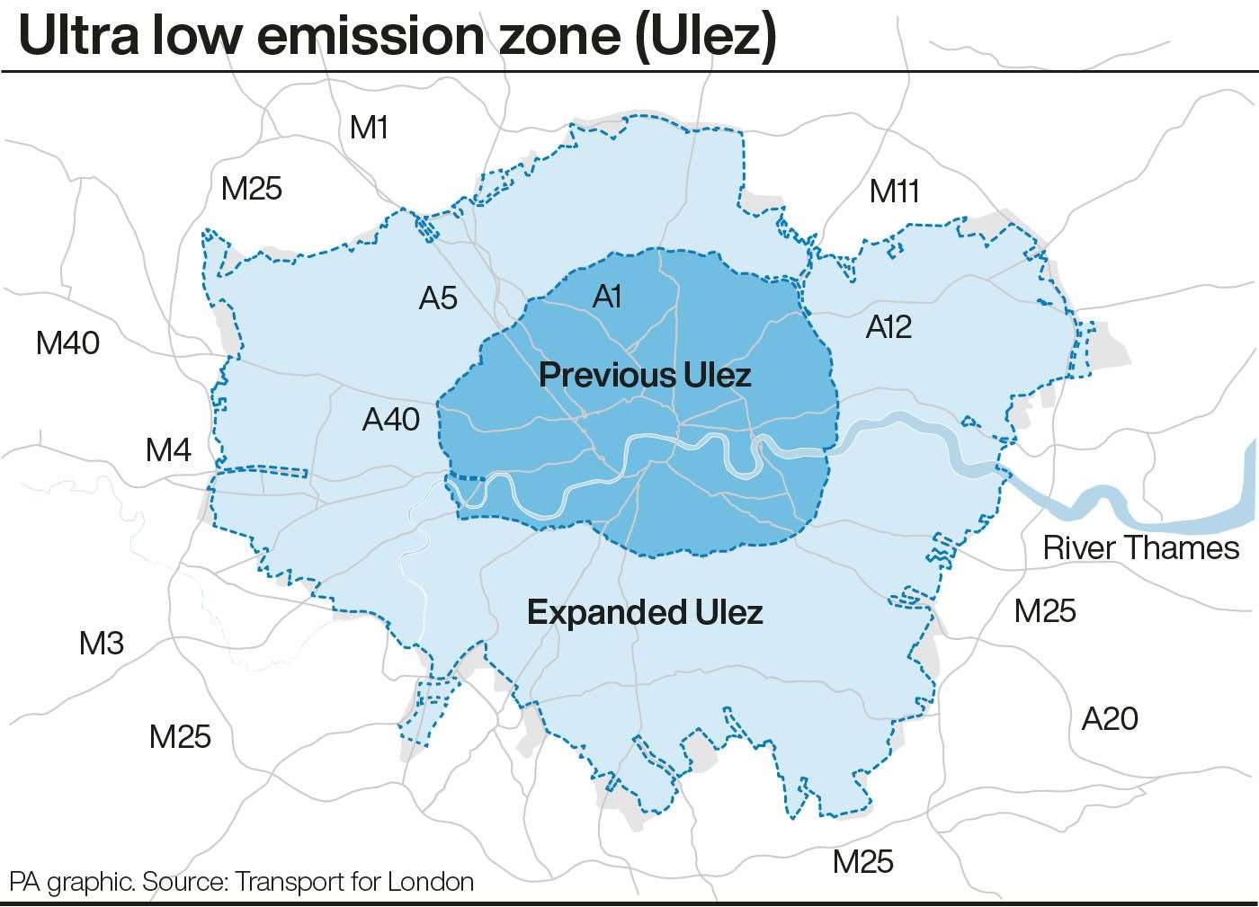 Ultra low emission zone (PA Graphics)