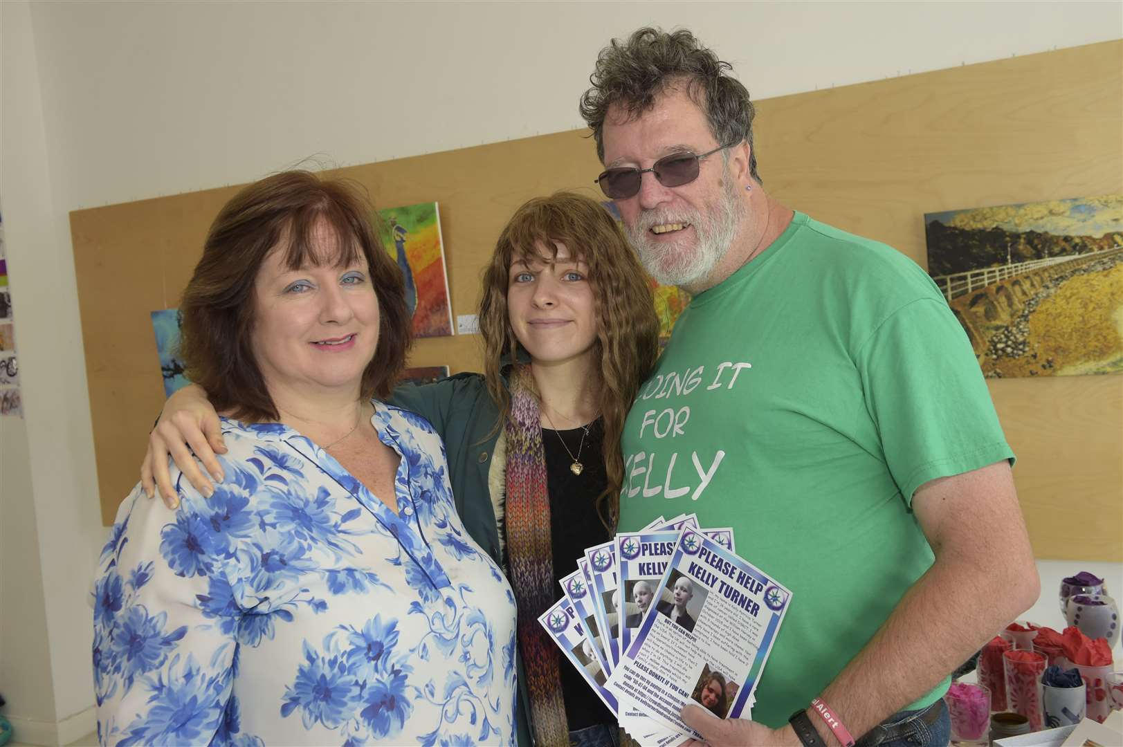 Linda, Martin and Kelly, October 2016. Picture:Tony Flashman