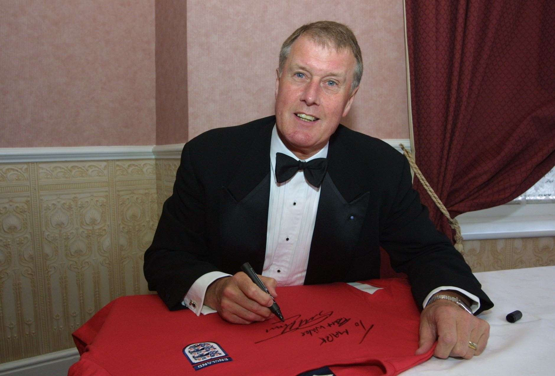 Geoff Hurst, during a visit to Tunbridge Wells. He is the sole surviving member of that winning team