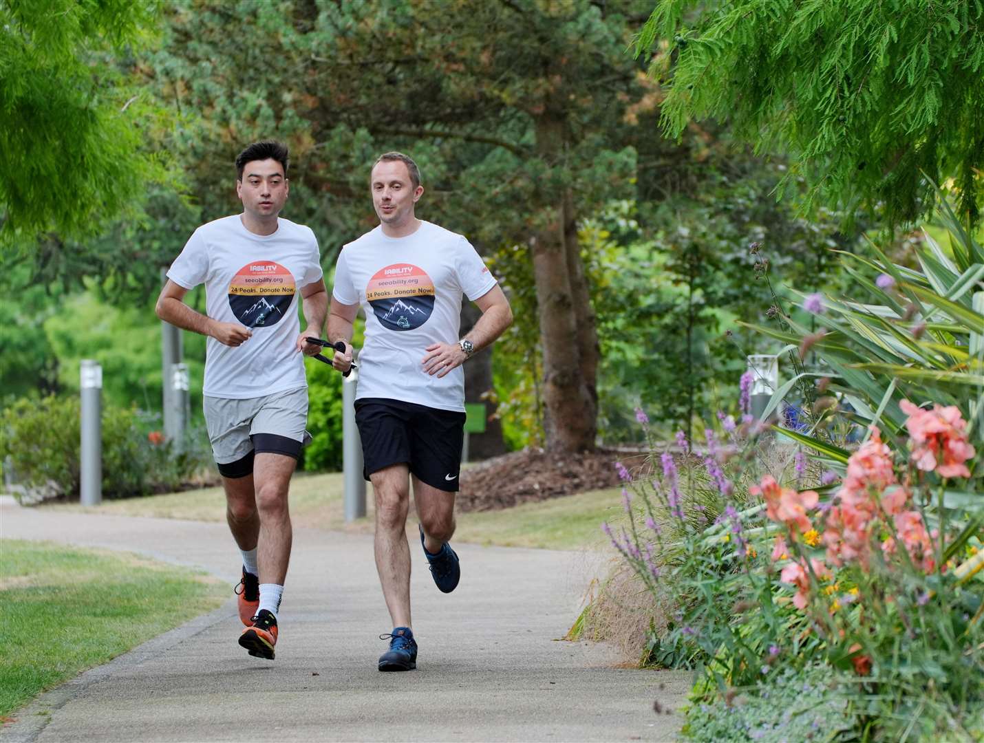 Michael Smith (left) and Jack Stacy (right) hopes to raise £150,000 for SeeAbility (Jonathan Brady/PA)