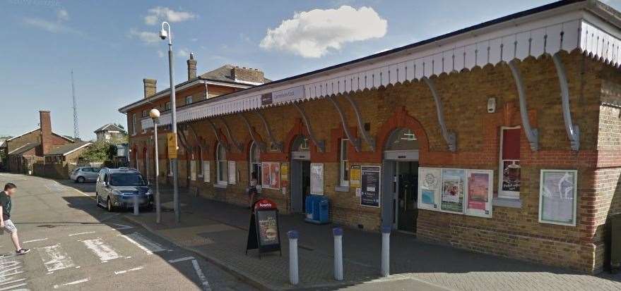 It happened at Canterbury East train station. Picture: Google street view